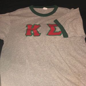 Kappa Sigma (ΚΣ) screen-print letter shirt